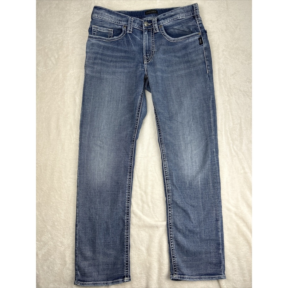 Silver Jeans Mens 32x30* Grayson Relaxed Straight Leg Thick Stitch